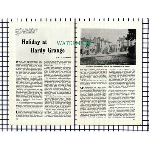(7613) Hardy Grange Grassington Mary Proctor G H Banton - 1965 Small Article