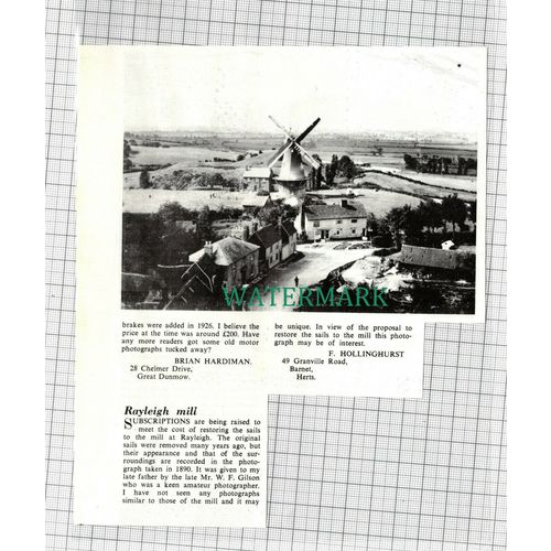 C3295) Rayleigh Mill Essex - 1973 Clip