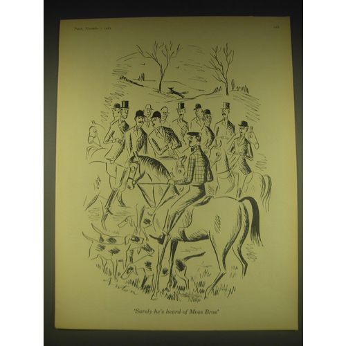 1962 Moss Bros Fashion Advertisement - art by Anton - Surely he's Heard