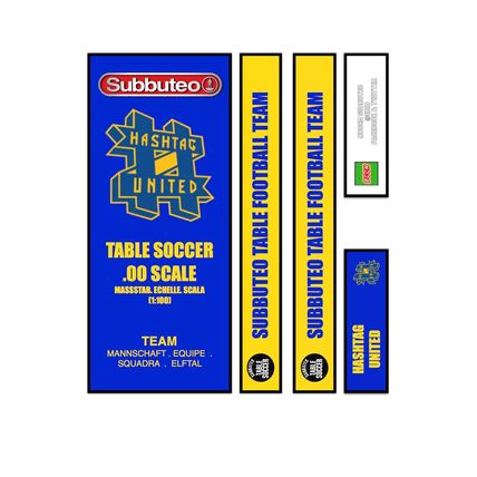 Table Football Subbuteo Box Label Hashtag United (ENG) 2021