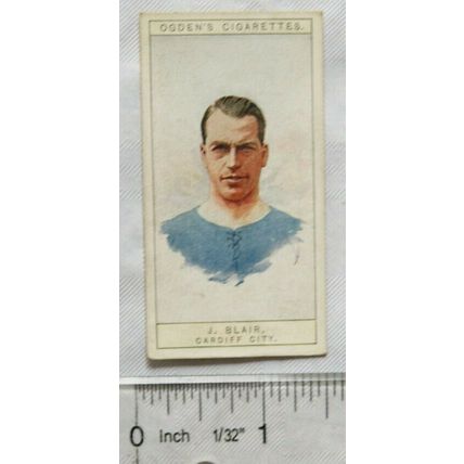1926 Ogden's Captains of Football Clubs No. 11 Cardiff City, J. Blair