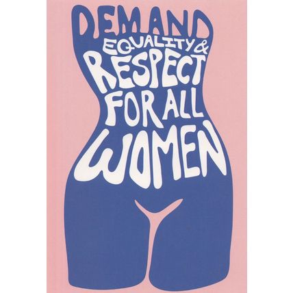 Demand Womens Equality Respect Human Rights Campaign Postcard