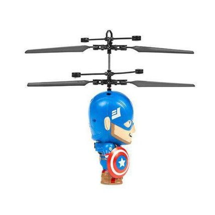 Marvel Captain America Licensed 3.5" Infrared Flying Figure UFO Big Head Heli
