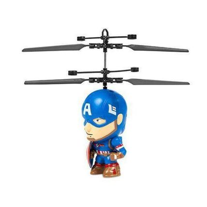 Marvel Captain America Licensed 3.5" Infrared Flying Figure UFO Big Head Heli