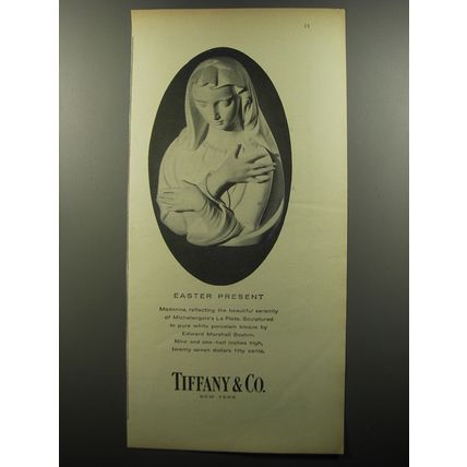 1956 Tiffany & Co. Advertisement - Madonna by Edward Marshall Boehm