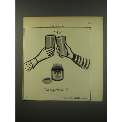 1956 McCall's Magazine Ad - Bosco to Togetherness