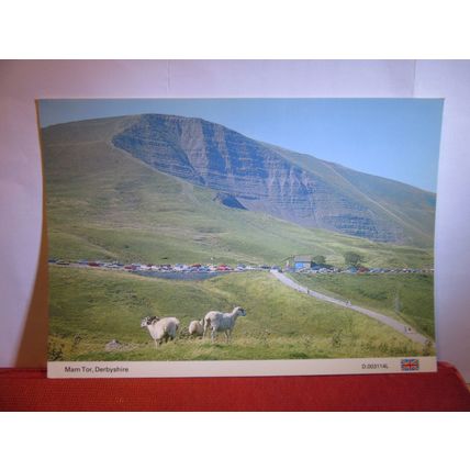 MAM TOR, DERBYSHIRE unused postcard by E T W Dennis dated 1989 #