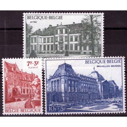 ZAYIX Belgium B876-B878 MNH Semi-Postal Architecture Royal Palace 071823S180M