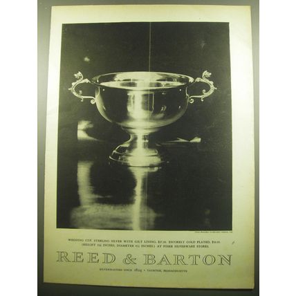 1958 Reed & Barton Wedding Cup Advertisement