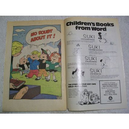 Dennis The Menace Bible Kids #6 Comic Book 1977 Bronze Age More About Jesus