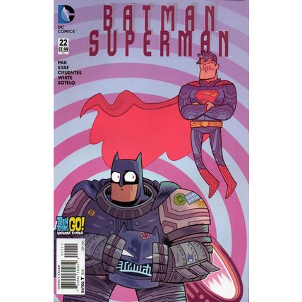 VARIANT - BATMAN/SUPERMAN NO. 22 TEEN TITANS GO! COVER (2015)