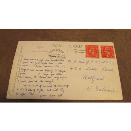 1910 fr Real photographic postcard - The Royal Scot Steam Locomotive Train