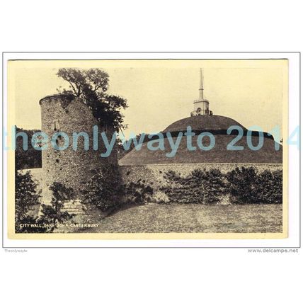 CITY WALL, DANE JOHN, CANTERBURY, KENT, ENGLAND, c1910/20s, Postcard