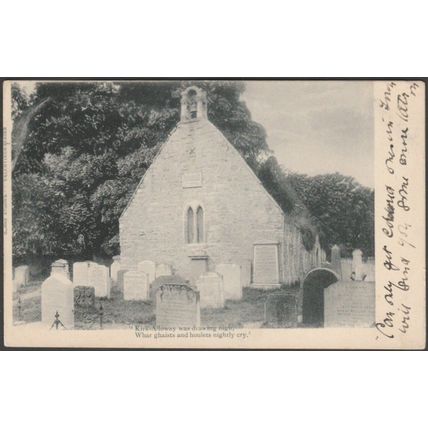Auld Kirk, Alloway, Ayrshire, 1904 - Valentine's Postcard