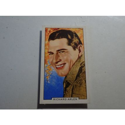 1935 Gallaher Portraits of Famous Stars Card # 09 of 48 Richard Arlen VG (3)