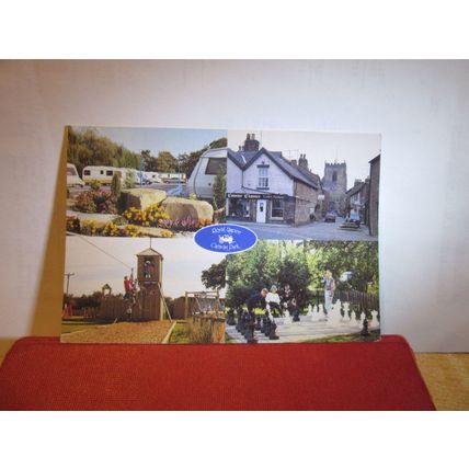 ROYAL UMPIRE CARAVAN PARK, CROSTON PRESTON LEYLAND, Lancs. postcard 1991 pm =