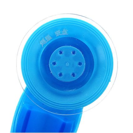 Blue Attachable Bathroom Shower Head Holder Wall Suction Cup Bracket Organizer