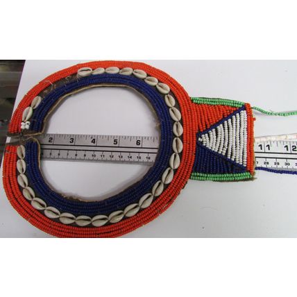 100% Original AFRICAN MAASAI MASAI TRIBAL BEADED Bib Collar Necklace