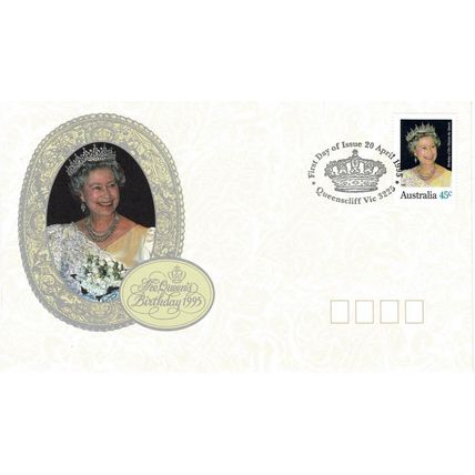AUSTRALIA 1995 QUEEN ELIZABETH II's BIRTHDAY OFFICIAL FIRST DAY COVER FDC