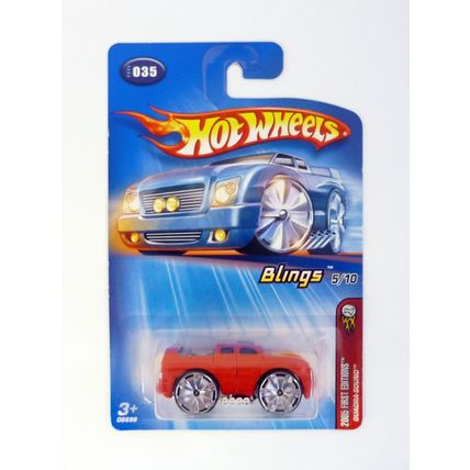 Hot Wheels Quadra-Sound #035 Blings 5/10 Red Die-Cast Car 2004