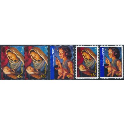 Christmas: 4 Values - Australia 2006 - F H - SG 2731 & 2733/5