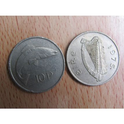 Ireland 1975 10p Coin