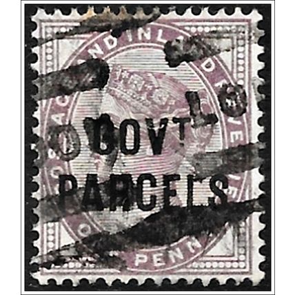 1897 Postage Stamps Overprinted "GOVT PARCELS" - 2d Used (as picture Toned) C2-1