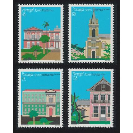 Azores Hospital Chapel Architecture of Sao Miguel 4v 1995 MNH SG#549-552