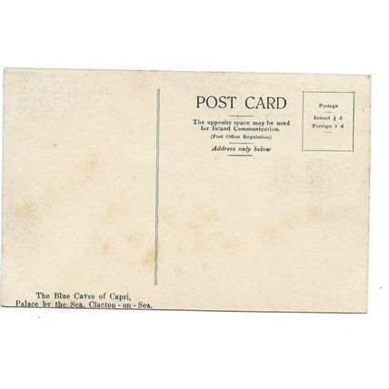 Blue Caves Of Capri, Palace By The Sea, Clacton-On-Sea, Essex, Postcard.