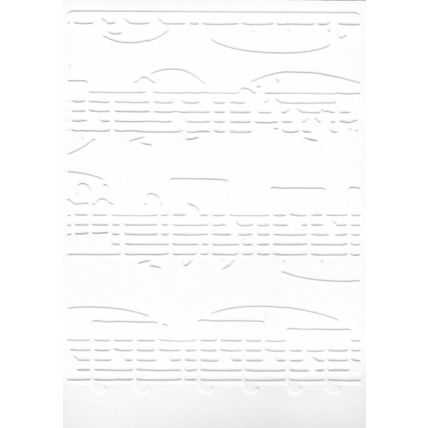 A6 Embossed Card. 10 Sheets. Music Notes. Cardmaking Scrapbooking Crafts Toppers