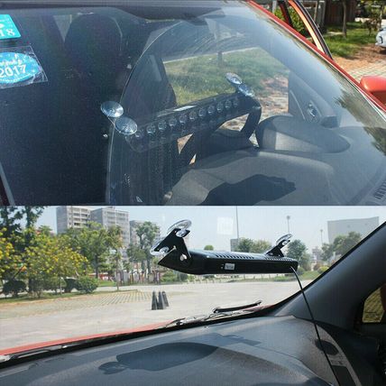 12v Led Blue Car Truck Warning Emergency Strobe Light Flashing Dash Lamp