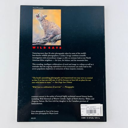 Wild Cats: Lynx Bobcats Mountain Lions Paperback by Candace Savage