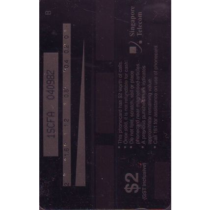 Comfort Cablink S'pore $2 Telephone Card (Used)