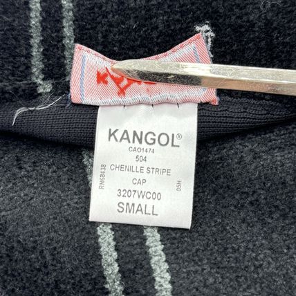 Kangol Size Small Flat Cap New w/Tags Black Grey Stripe Mens Hat Fashion
