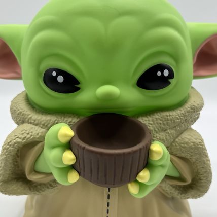 Star Wars Mandalorian Grogu with Cup PVC Bank Baby Yoda Coin Holder