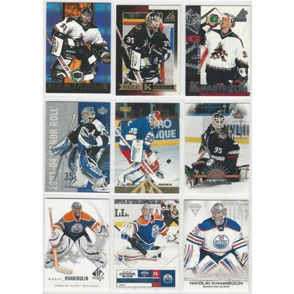 NIKOLAI KHABIBULIN 50x card lot incl Inserts