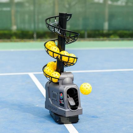 681PBH Pickleball Machine with Auto Swing, 3 Angles & 4 Speeds Adjustable, Porta
