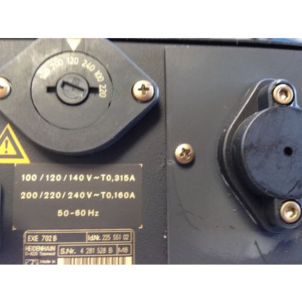 HEIDENHAIN EXE 702B ENCODER INTERFACE UNIT, 225 551 02, 100-240 VAC,DH
