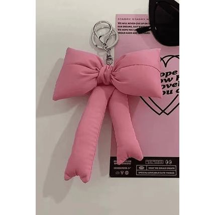 Pink Cute 3D Bow Knot Keychain