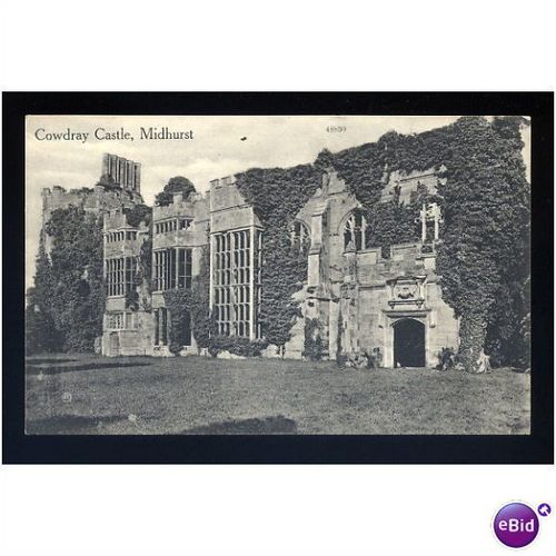 Sussex MIDHURST Cowdray Castle Postcard by Valentine (48830)