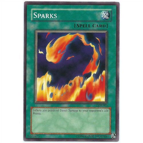 YuGiOh Legend of Blue Eyes White Dragon - LOB-055 - Sparks - Unlimited