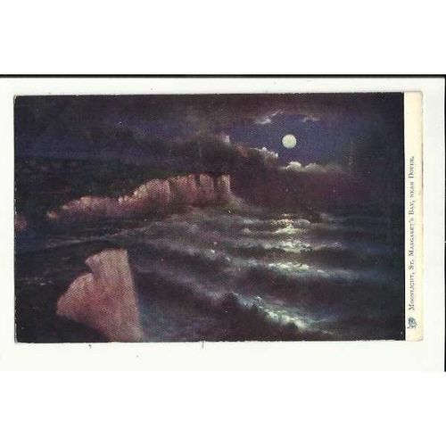 1491 DOVER St Margaret's Bay Rough Sea Tuck Oilette Postcard
