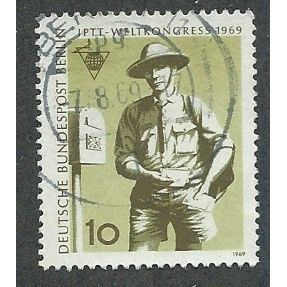 BERLIN - 1969 10pf 'I.P.T.T WORLD CONGRESS' FINE USED (EBID49-710)
