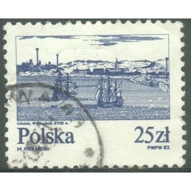 Poland 1982 - 25z violet/blue - Vistula River - used