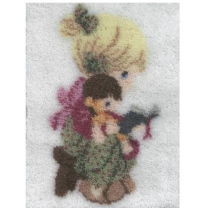 (13) MCG - TELL ME THE STORY OF JESUS - Latch Hook Kit 20" X 27"