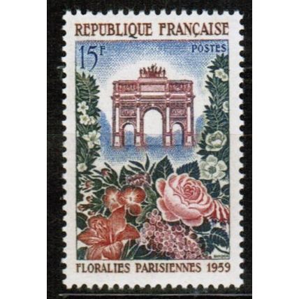 1959 France - Sc# 904 vf Mint NH - Paris Flower Festival - 15fr