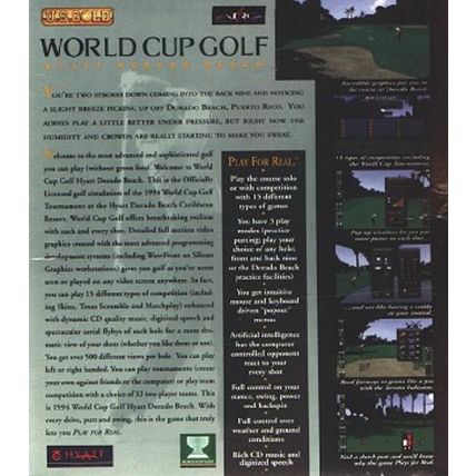 World Cup Golf: Hyatt Dorado Beach (2PC-CDs, 1994) DOS - NEW in BIG Retail BOX
