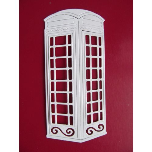 6 x Tattered Lace Die Cuts Telephone Box