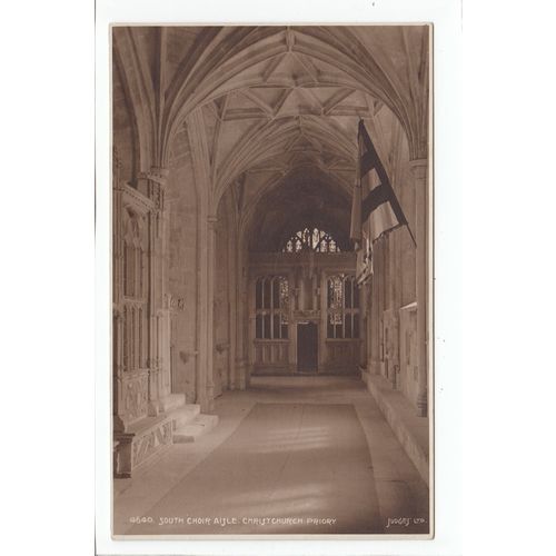 South Choir Aisle Christchurch Priory Dorset Postcard 4640