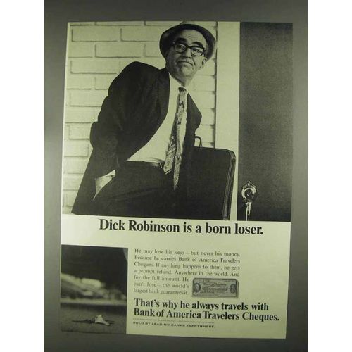 1967 Bank of America Travelers Cheques Ad - Loser